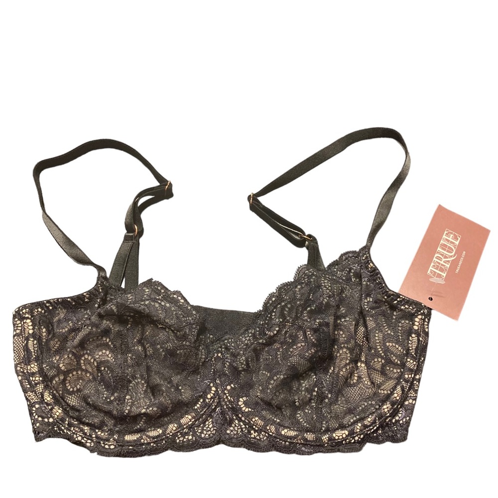 True & Co. Black Lace Bra